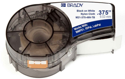 Kasetë etiketa Brady M21-375-499-TB, najlon 9.5mm, për M210 M211, e bardhë