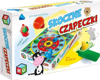 Игра на маса „Игра Bouncy Caps“, со катапулти, за група, многуобоена