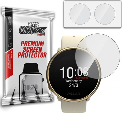Xham mbrojtës hibrid GrizzGlass për Polar Ignite 2, 2 copë, transparent