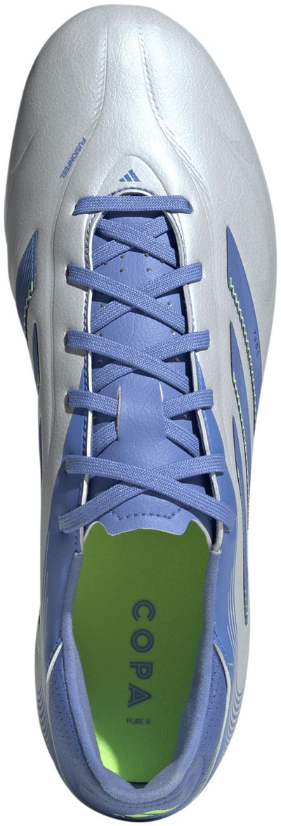 Çizme futbolli adidas Copa Pure 3 League FG MG ID9050, për bar natyral edhe sintetik, të bardha