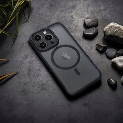 Заштитна кутија MagSafe за телефон Xiaomi Redmi Note 14 5G, мат, црна
