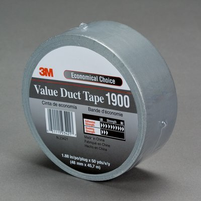 Shirit ngjitës 3M DUCT 1900, 50mm x 50m, i hirtë