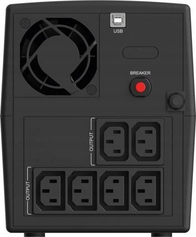 UPS Infosec X1+ 1300 IEC, 1300VA, linjë interaktive, i zi