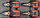 Set kapëse Yato YT-5534, 4 copë, CrV, doreza ergonomike, kuqe e zezë