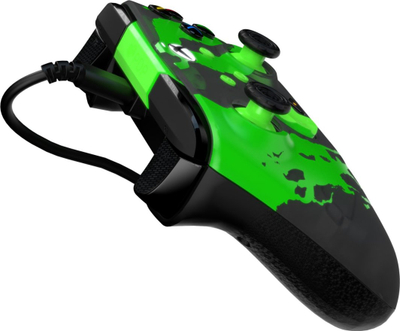 Kontroller PDP XS Rematch, me kabllo, i zi / i gjelbër