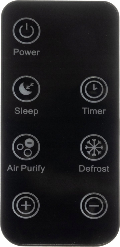 Dehumidifikues ajri Ruhhy me pastrues ajri, panel dixhital, me telekomandë, i zi
