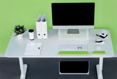 Mbështetëse ergonomike për tastierë Leitz Ergo WOW, për kyçet e duarve, jeshile
