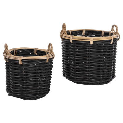 Kosh dyshemeje 2-pjesësh Potts Φ61+Φ45cm (HM4379), zezë