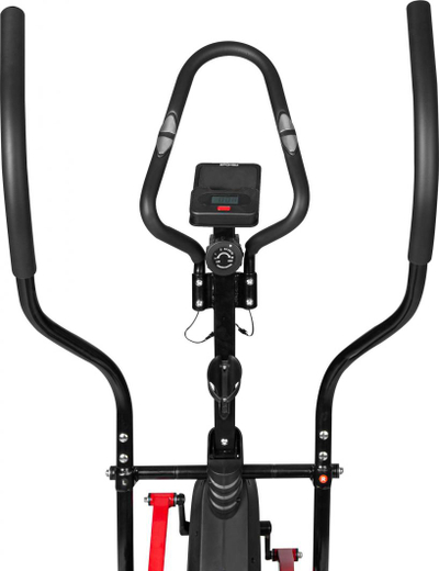 Biçikletë fitnesi Spokey Lotus+, e zezë / e kuqe