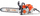 Sharrë zinxhiri STIHL MS 500i Light, benzinë, portokalli e bardhë