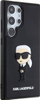 Kapak telefoni Karl Lagerfeld Ikonik KLHCS24L3DRK, për Samsung Galaxy S24 Ultra, gome, i zi