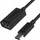 Kabllo USB Unitek C476BK, USB C me USB A, 1 m, 60 W, e zezë