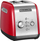 Toster KitchenAid Artisan, 2 feta, 7 nivele, i kuq inox