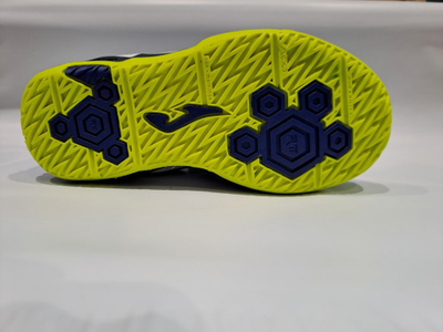 Këpucë futbolli për fëmijë Joma Cancha 2504 IN Jr, parket, të bardha blu