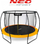 Trampolinë për kopsht Neo Sport, 180 x 374 cm, portokalli