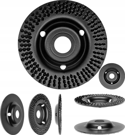 Disk rrafshues Tarpol Recessed Rasp A T 52, 115mm, për mulli këndi, i zi