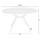 Tavolinë kopshti HomeMarkt Higer HM6290.02, alumini, diametër 126 cm, e bardhë
