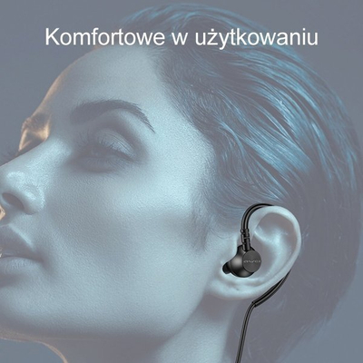 Kufje stereo Awei L3, kabllo 3.5mm, të zeza