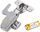 Lampë LED për dollap, 3 LED, me sensor dere, gri