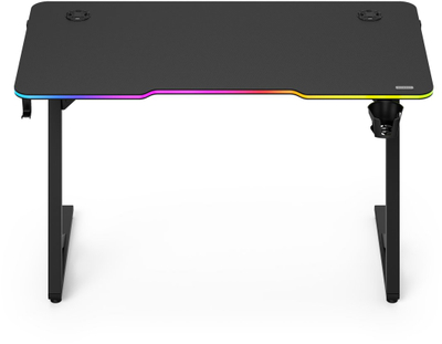 Tavolinë gaming SENSE7 VOLT RGB, 120x60 cm, me ndriçim RGB, e zezë