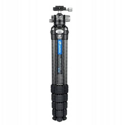 Tripod fotografik Leofoto LS-325C me kokë sferike LH-40, fibra karboni, mban deri 12 kg, ngjyrë e zezë