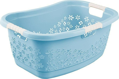 Shportë rrobash Keeeper Lasse, plastike ergonomike, me doreza të buta, blu nordike