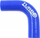 Gyp silikoni TurboWorks Elbow 90°, 25mm, përforcuar, blu