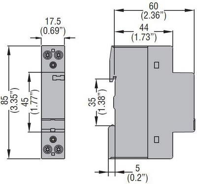 Kontaktor modular Lovato Electric CN2020024, 20A, 2NO 24V AC