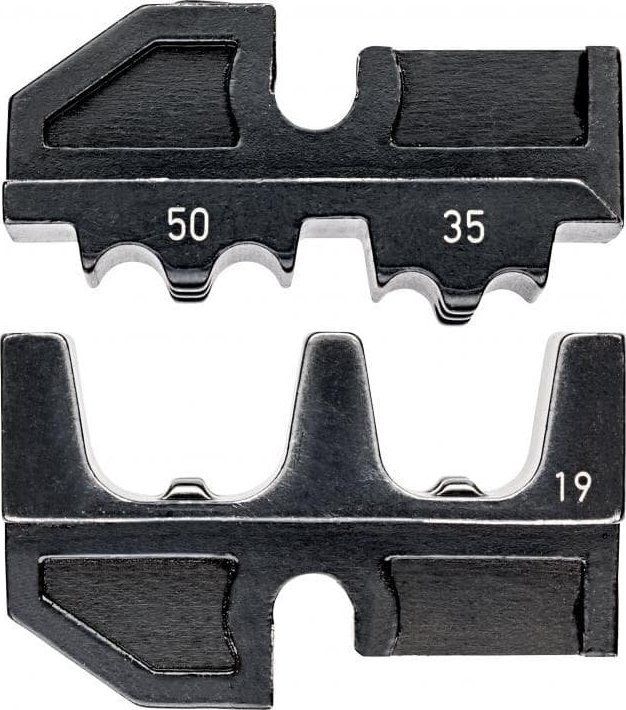Set matricash për tub ferrule Knipex 97 49 19, 35–50 mm², për ferrula të izoluara dhe jo të izoluara