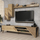 Mur televizori Farfan Living Room, për TV deri 70", dru oak natyral