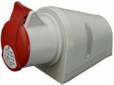 Prizë industriale Power Socket 32A, 4P, IP44, e kuqe