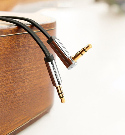 Kabllo audio AUX Ugreen AV119, mini jack 3.5mm, 0.5 m, e zezë