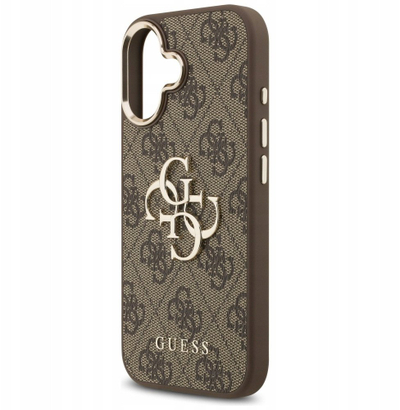 Mbulesë telefoni Guess Back Panel për iPhone 17, lëkurë PU, MagSafe, kafe