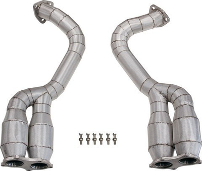Downpipe TurboWorks për Porsche Cayman Boxster GTS GT4 Spyder, inox, me mbrojtje termike, për modelet 2020 e lart