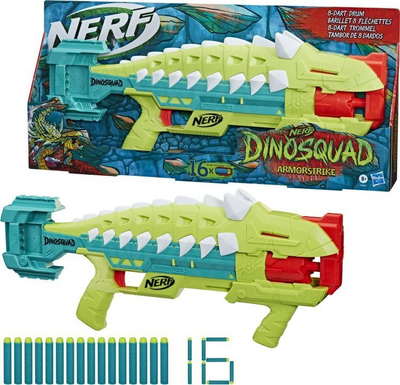 Armë lodër Hasbro NERF Dinosquad Armorstrike, me shigjeta shkumë, shumëngjyrëshe