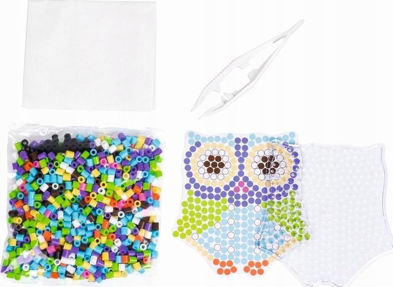 Set kreativ me rruaza Icom Owl, për hekurosje, shumëngjyrësh