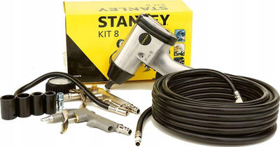 Set veglash me ajër Stanley N/9045769STN, 8 pjesë, zorra 10m