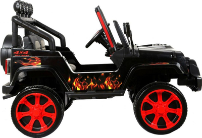 Makina elektrike për kalamaj Raptor Drifter 4x4 Flames, 12V, me pult, e kuqe