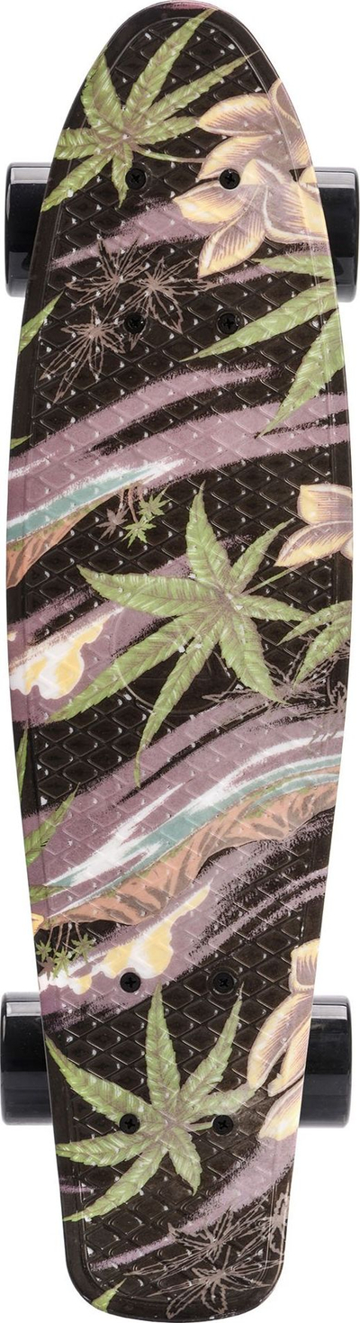 Skateboard Meteor Flowers 22606, plastik, kushineta ABEC 7, i zi