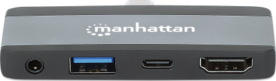Dok USB C Manhattan Travel Dock, 4 porta, 4K, PD 100W, i zi