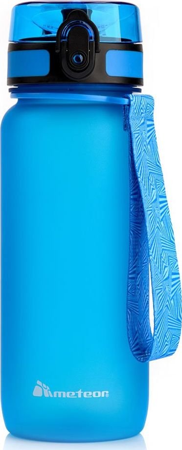 Shishe sportive Meteor me filter, 650 ml, transparente, blu