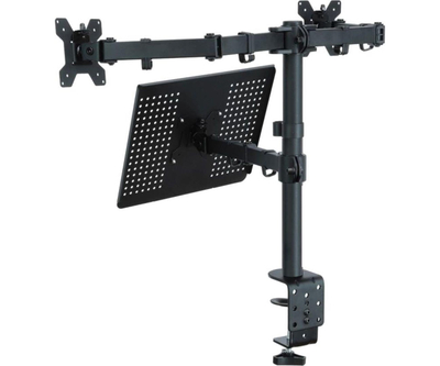 Mbajtëse tavoline për monitor Art L-25, 13-27", 2.3 kg, e zezë