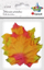 Gjethe dekorative Titanum Maple Leaves, material tekstil, 80 x 75 mm, kuqe verdhë, 10 copë