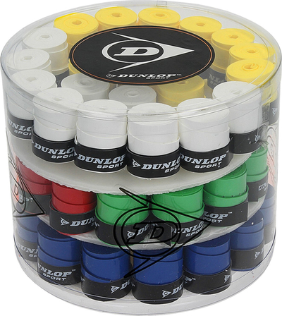 Overgrip për raketë paddle Dunlop Pdl Tour Dry, thithje e lartë djersë, shumërezistent, i bardhë