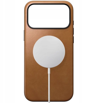 Mbrojtëse telefoni Nomad Modern Leather Case për iPhone 17 Pro, lëkurë natyrale, MagSafe, kafe