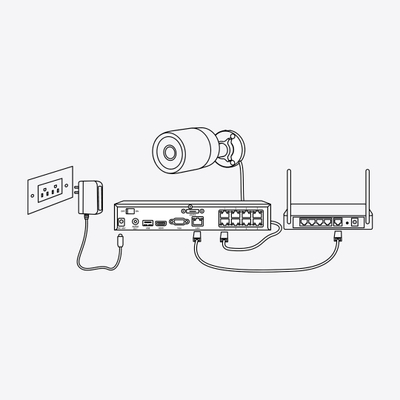 Камера за безбедност Reolink P334, 4K, PoE, бела