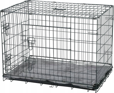 Kафез за кучиња Zolux NOMAD 2in1 M, 76x53x59cm, со подлога, црн