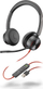 Kufje me mikrofon Poly Blackwire C8225, të zeza