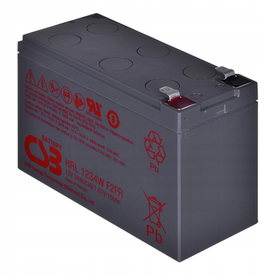 Bateri plumbi CSB HRL1234WF2FR, 12V, 9Ah, gri