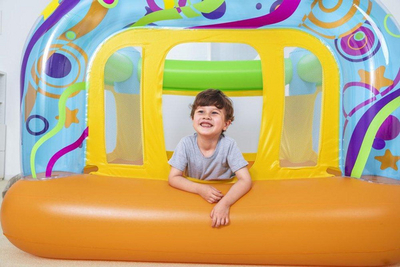 Trampolinë Bestway (52441), 175 x 173 x 130 cm, shumëngjyrëshe